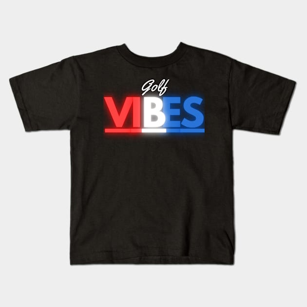 Golf Vibes - USA Kids T-Shirt by Golfers Paradise